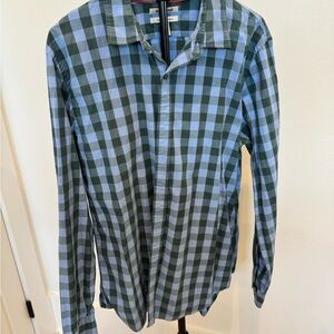 Goodthreads Casual Green and Blue Plaid Shirt